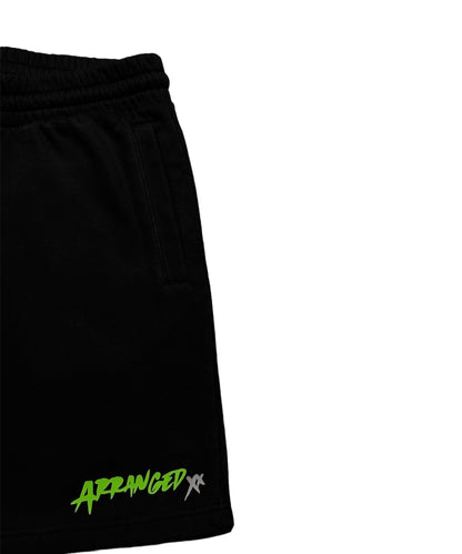 On The Run Shorts - Black (Green)